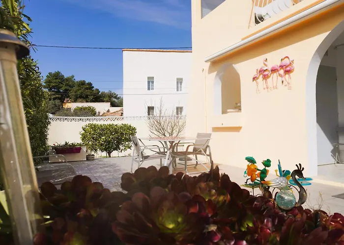 Le Flamant Rose 5 Minutes Clim 5 Pers Hébergement de vacances Fitou